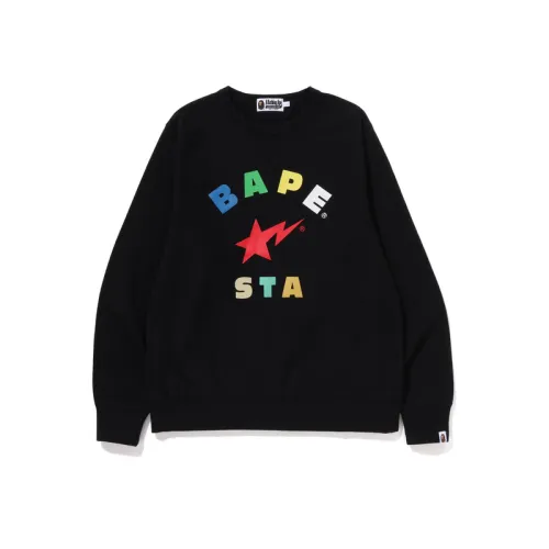 A BATHING APE Sweatshirts Men's Crew Neck Moderate Regular