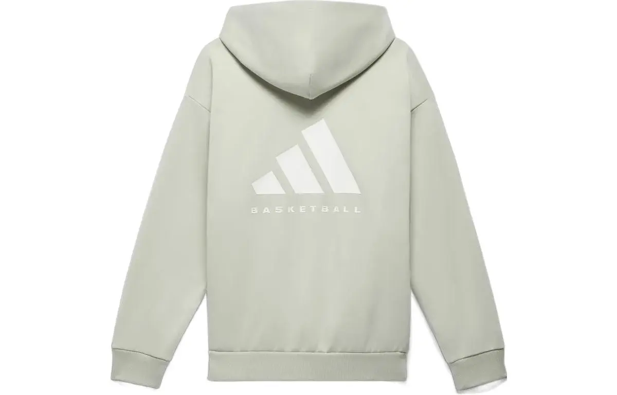 Adidas Originals Sweatshirts Unisex Green Hooded Moderate Regular