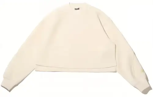 New Balance SS24 Sweatshirt Unisex Milk White