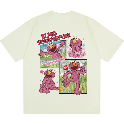 SESAME STREET T Shirts Unisex Crew Neck Moderate Straight Fit