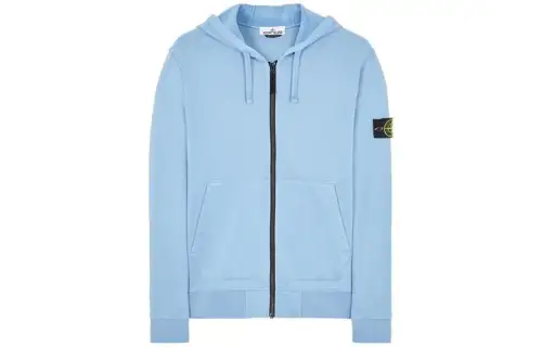 STONE ISLAND Sweatshirts Men's Light Blue Hooded Moderate Other