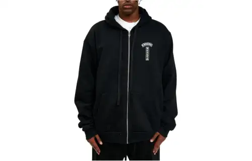 Chrome Hearts foil-print hoodie