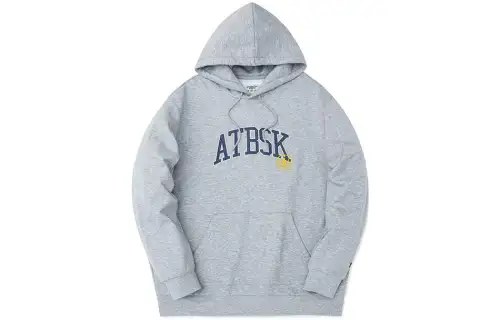 ANTA Sweatshirts Men's Gray Hooded Thickened Regular