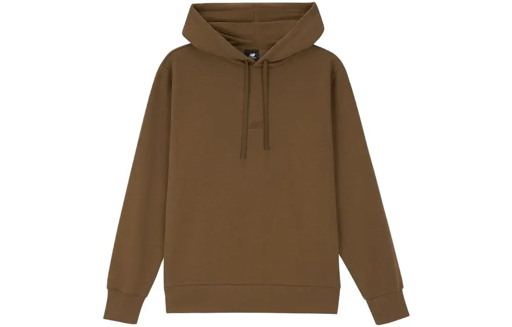 New Balance Sweatshirts Men's Brown Hooded Moderate Regular