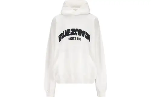 Balenciaga FW23 Sweatshirt Loose Fit Unisex White