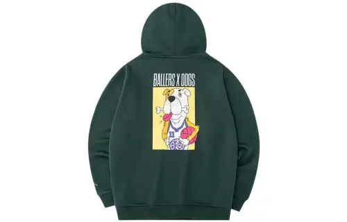 ANTA Sweatshirts Men's Green Hooded Thickened Regular