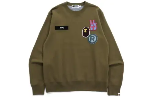 Bape Sta Jacquard Relaxed Fit Crewneck