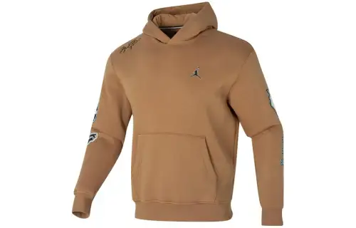 Jordan Sweatshirts Men's Coffee Hooded Non Detachable Moderate Other