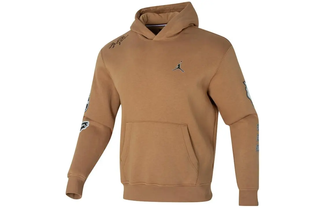 Jordan Sweatshirts Men's Coffee Hooded (Non-detachable) Moderate Other