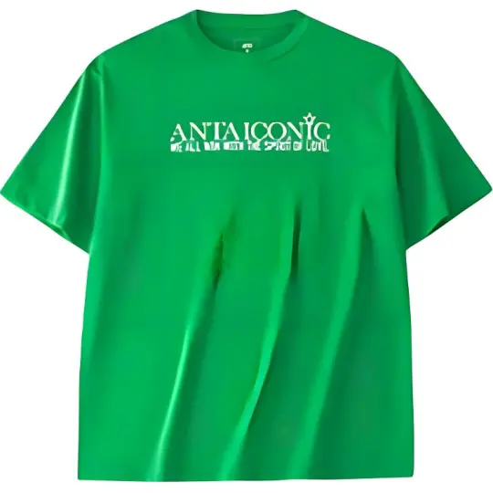 ANTA T Shirts Men's Noah Green Crew Neck Thin