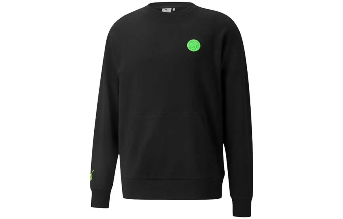 PUMA X Santa Cruz Sweatshirts Unisex Black Crew Neck Moderate Straight Fit