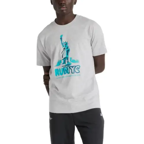 New Balance NYC Marathon Graphic T Shirt Men's Gray