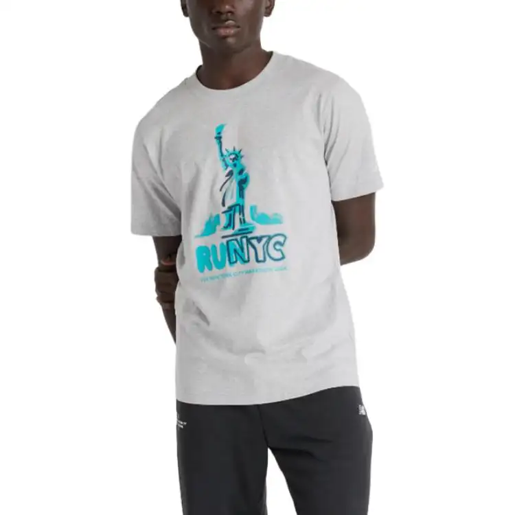 New Balance NYC Marathon Graphic T Shirt Men's Gray