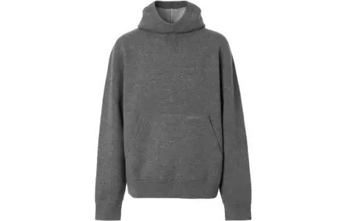 Burberry Sweatshirts Men's Gray Hooded Moderate Other