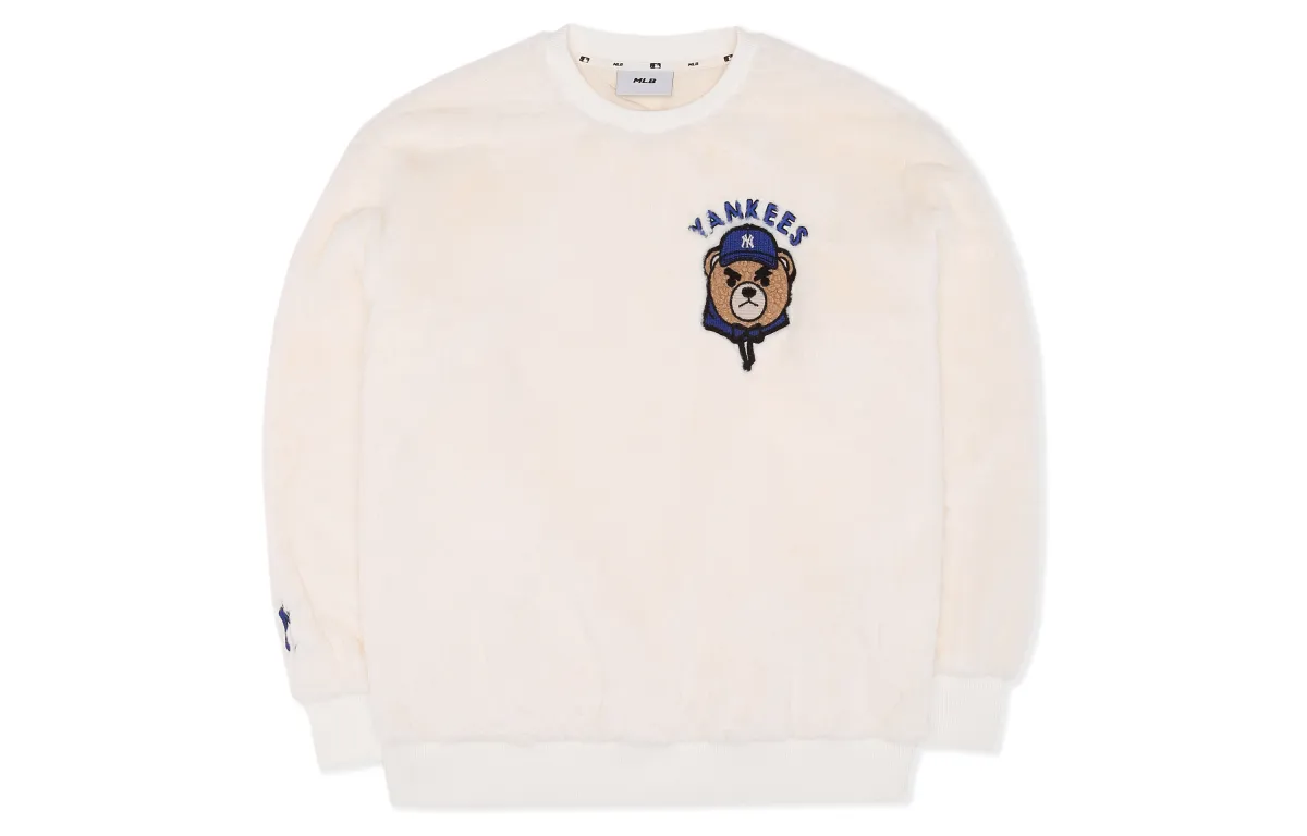 MLB Sweatshirts Unisex Cream Crew Neck Moderate Other