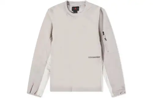 Jordan Sweatshirts Men's Gray Crew Neck Moderate Regular