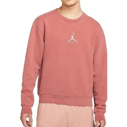 Jordan Sweatshirts Men's Rusty Pink Color Crew Neck Moderate Regular