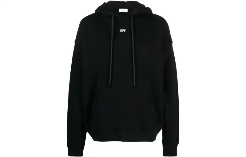 OFF WHITE Logo print Drawstring Hoodie