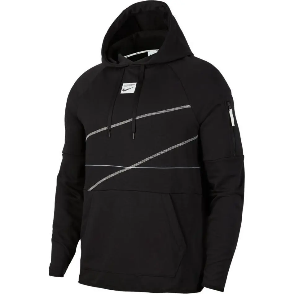 Nike Sweatshirts Men's Black Hooded Moderate Regular