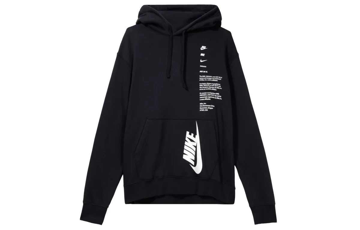 Nike Sweatshirts Men's Black Hooded (Non-detachable) Moderate Other