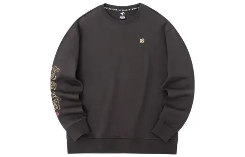 ANTA Life Collection Sweatshirts Unisex Dark Coffee Crew Neck Moderate Regular
