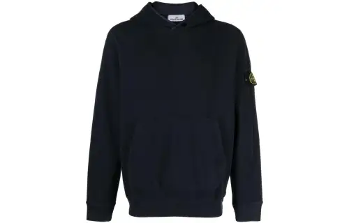 STONE ISLAND Compass Patch Long Sleeved Hoodie
