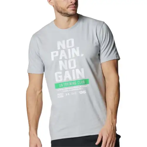 Under Armour Performance Cotton SS25 T Shirt Men's Modern Gray