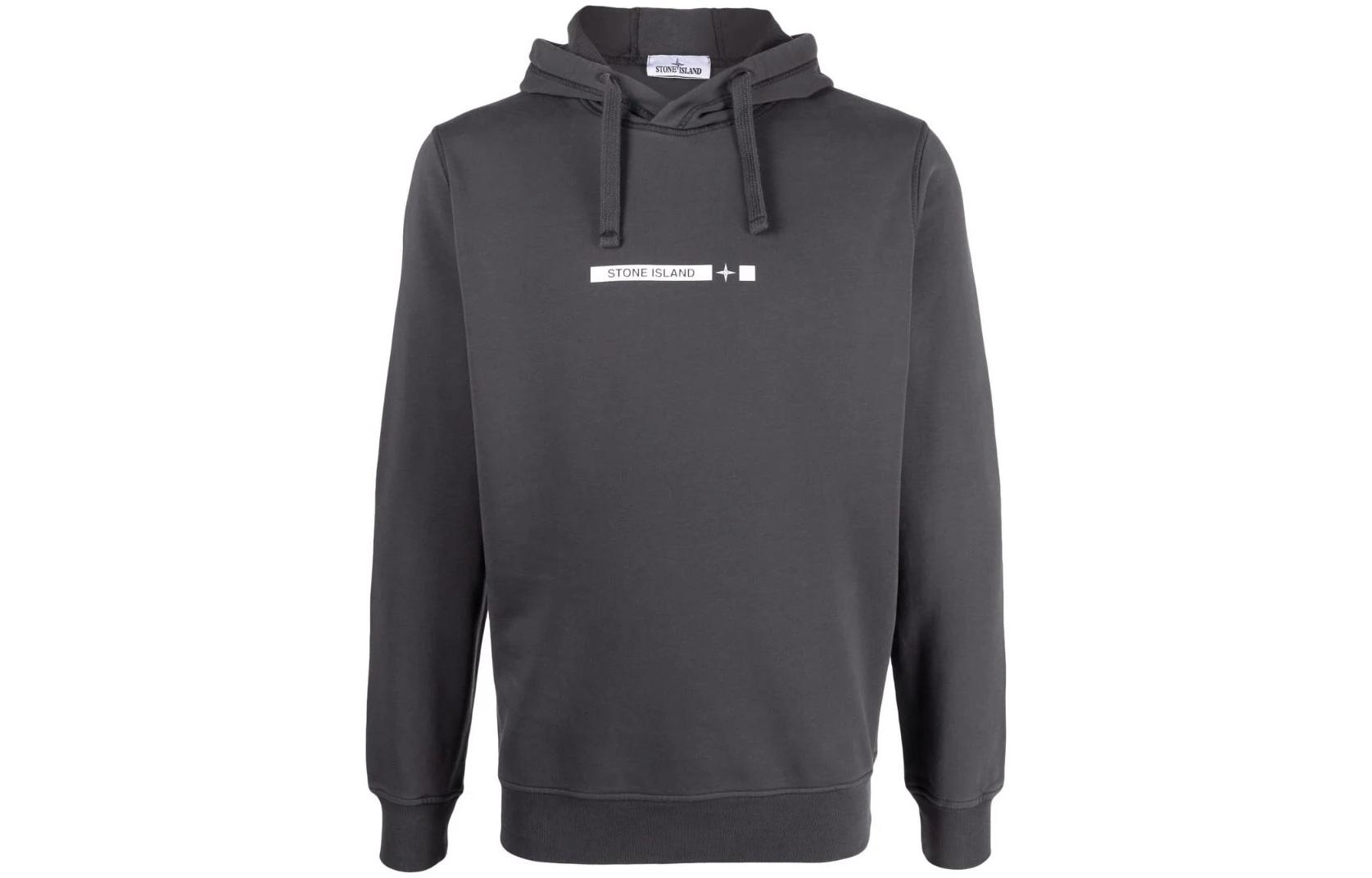 STONE ISLAND Sweatshirts Men's Gray Hooded Moderate Regular