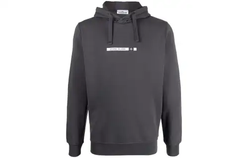 STONE ISLAND Sweatshirts Men's Gray Hooded Moderate Regular