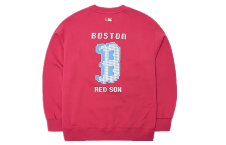 MLB Sweatshirts Unisex Red Crew Neck Moderate