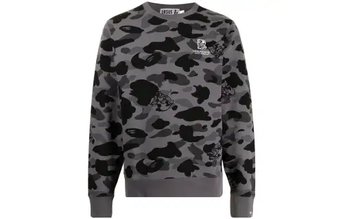 A BATHING APE Bape Sweatshirts Men's Crew Neck Moderate Regular