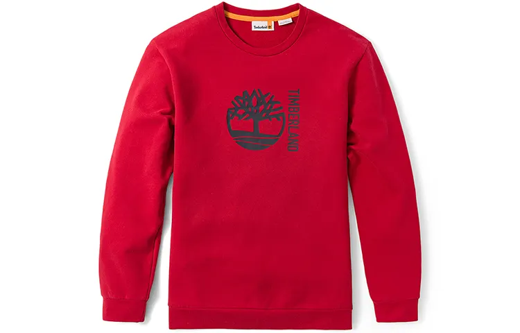 Timberland Sweatshirts Men's Red Sage Grass Crew Neck Moderate