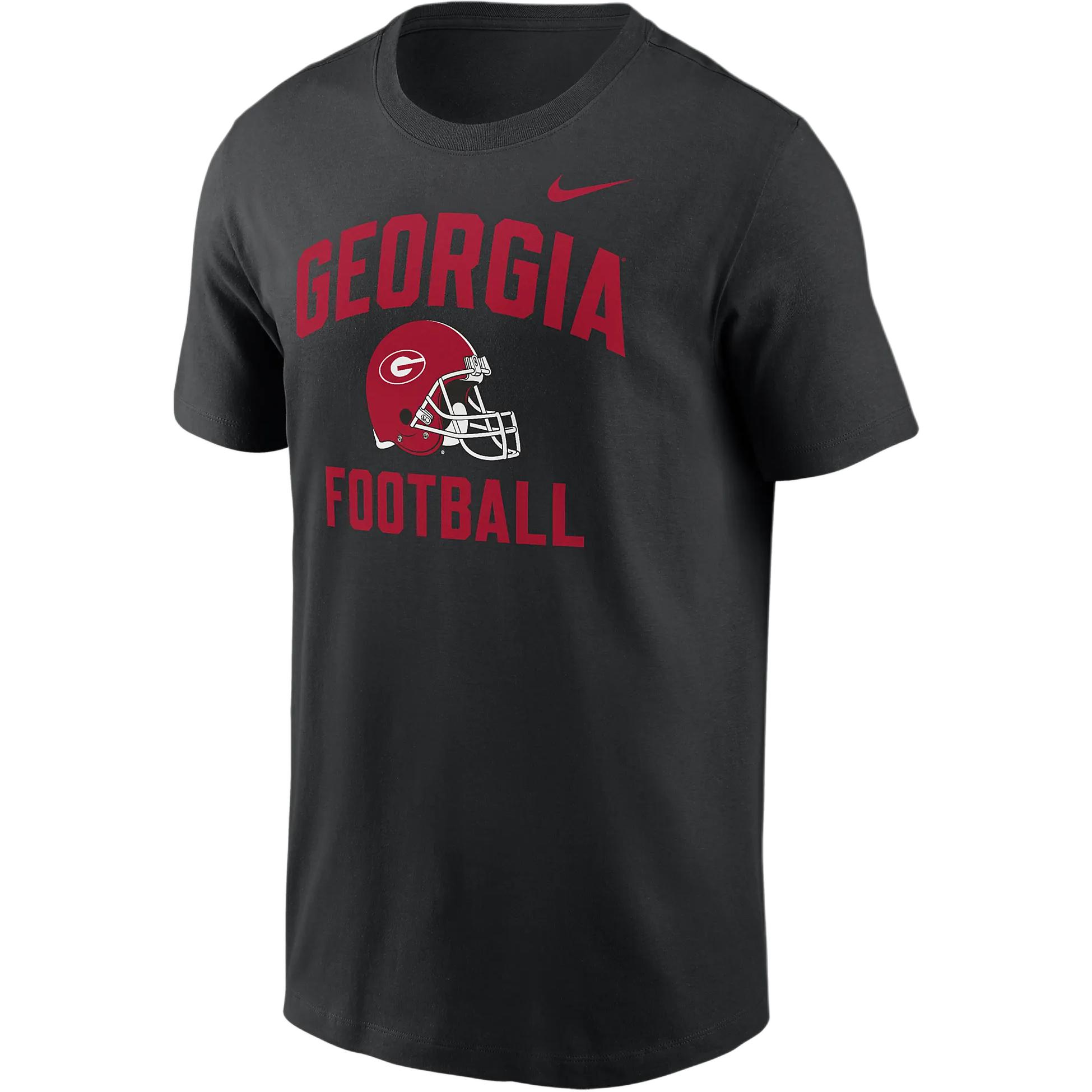 Nike Georgia Bulldogs Campus Football Helmet Men's Nike College T-Shirt