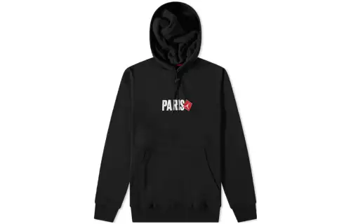 Jordan Sweatshirts Men's Black Hooded Moderate Regular