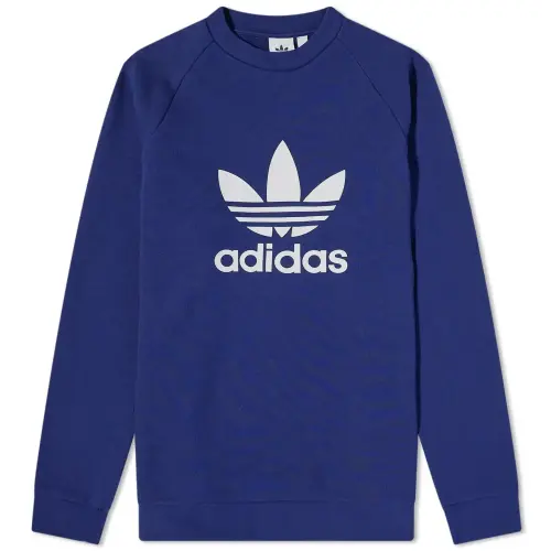 Adidas Originals Sweatshirts Men's Blue Hooded Moderate Regular