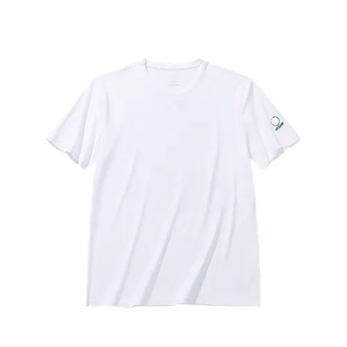 ANTA T Shirts Unisex White Crew Neck Moderate Straight Fit