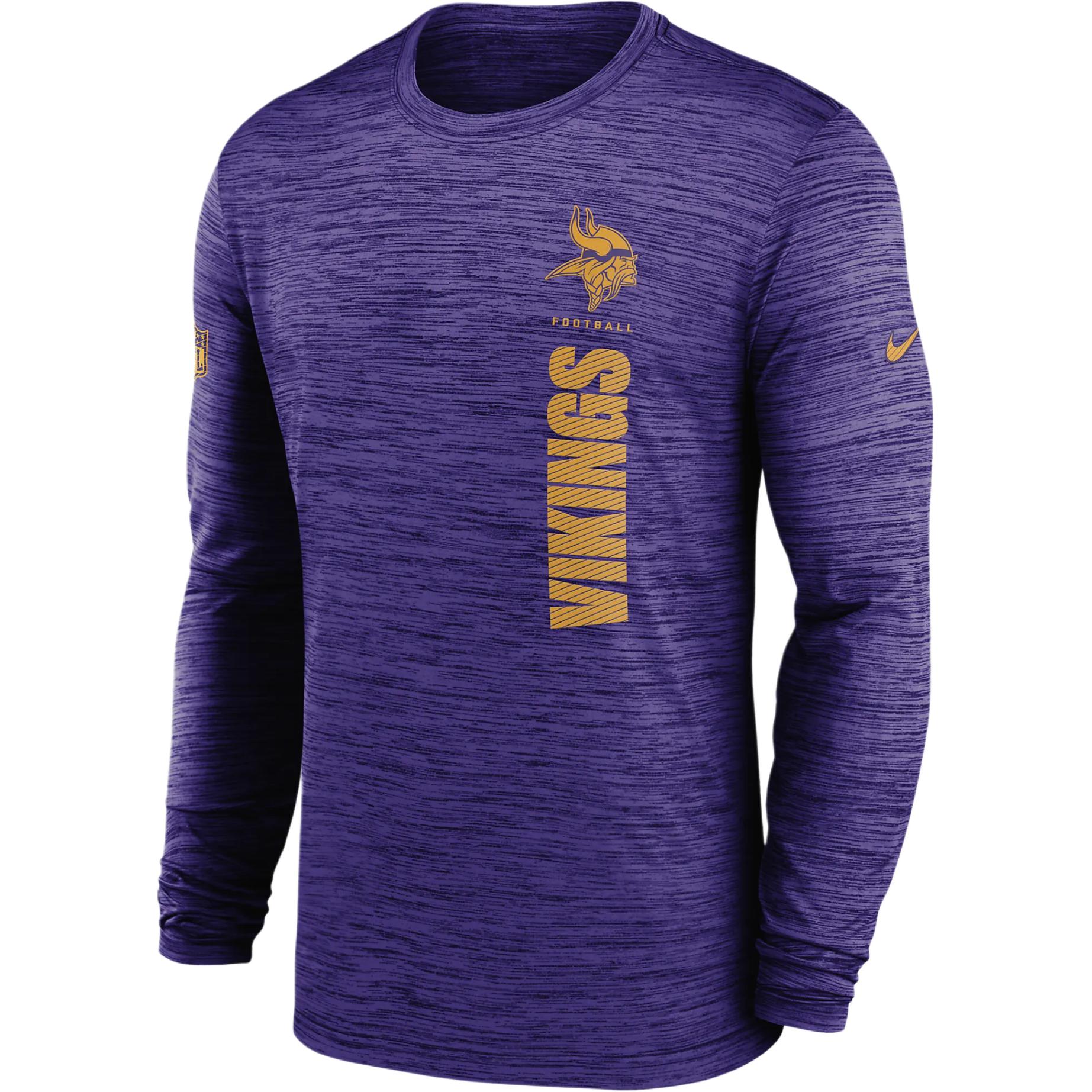 Nike Minnesota Vikings Sideline Velocity Men's Nike Dri-FIT Nfl Long-Sleeve T-Shirt