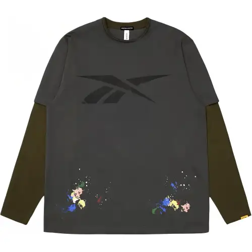Reebok x Randomevent T Shirt Unisex Light Gray