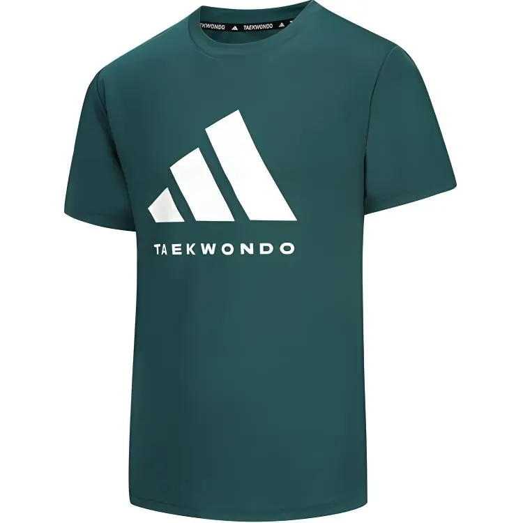 Adidas T-Shirts Men's Green Crew Neck Moderate