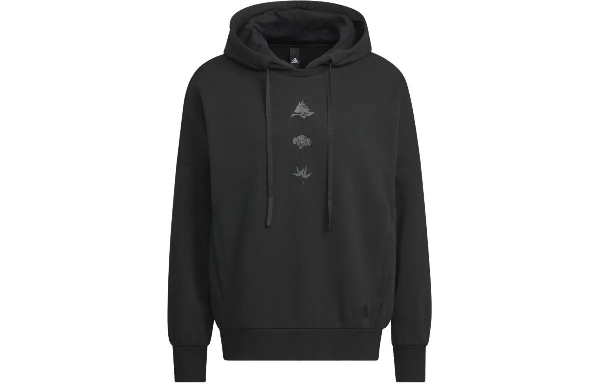 Adidas Sportswear Oversized Hoodie Sweatshirt Men's Black