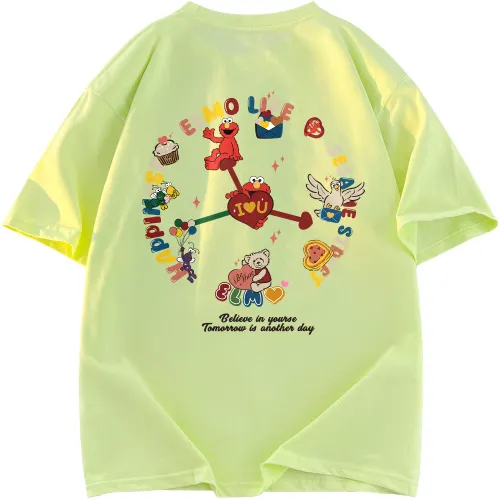 SESAME STREET T Shirts Unisex Crew Neck Moderate Straight Fit