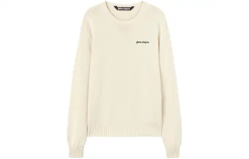PALM ANGELS Logo Embroidered Knitted Jumper