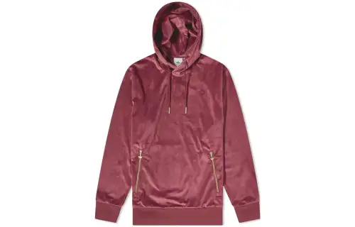 Adidas Originals Sweatshirts Men's Burgundy Hooded Moderate Regular