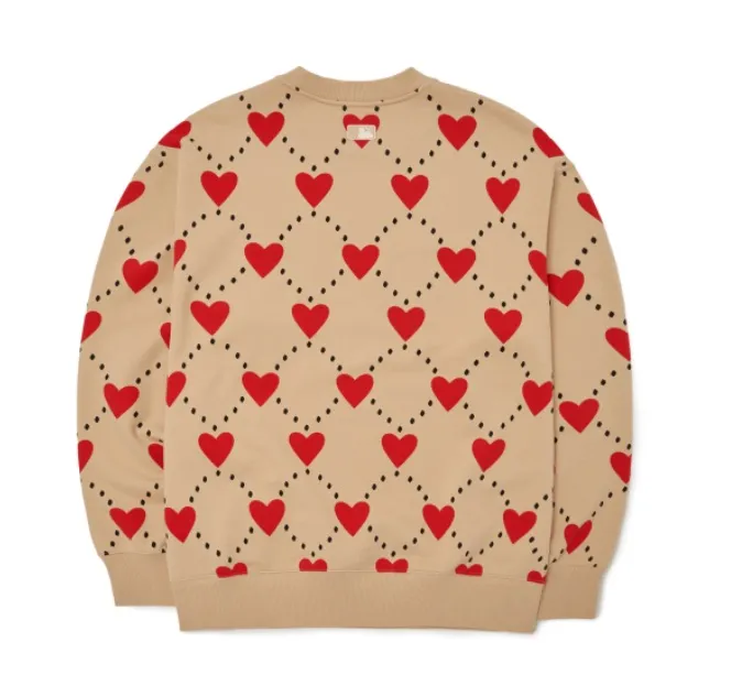 MLB Sweatshirts Unisex Camel Crew Neck Moderate
