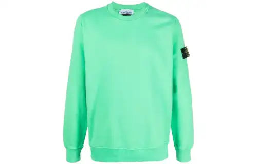 STONE ISLAND 63020 Brushed Cotton Fleece Crewneck Sweater