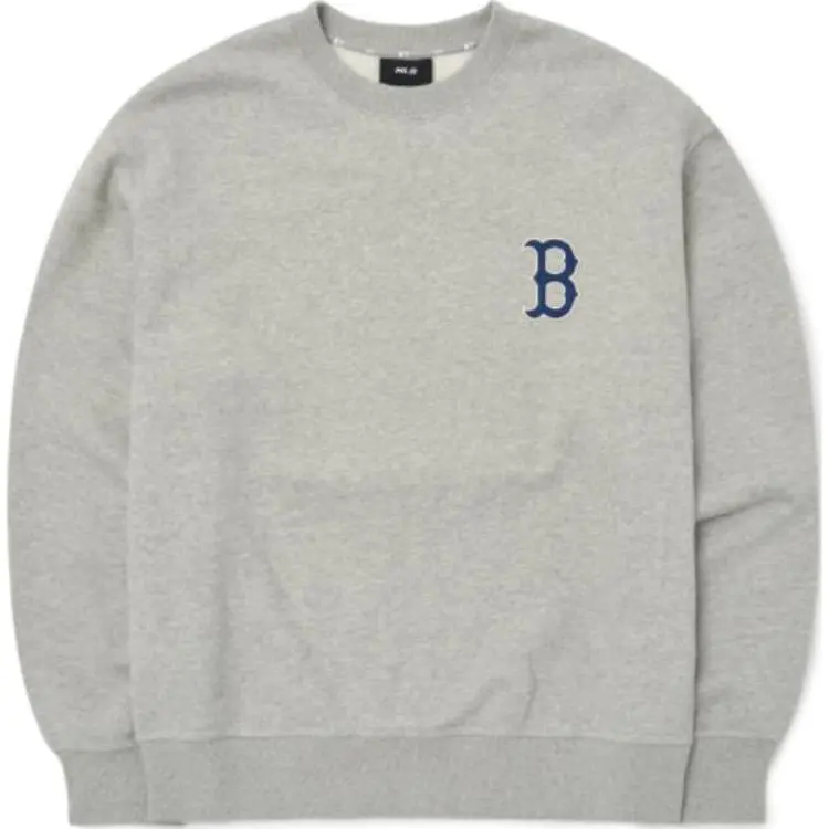 MLB Sweatshirts Unisex Gray Crew Neck Moderate
