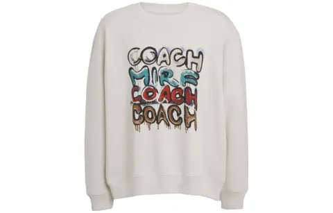 COACH FW23 Sweatshirt Men's Light Gray