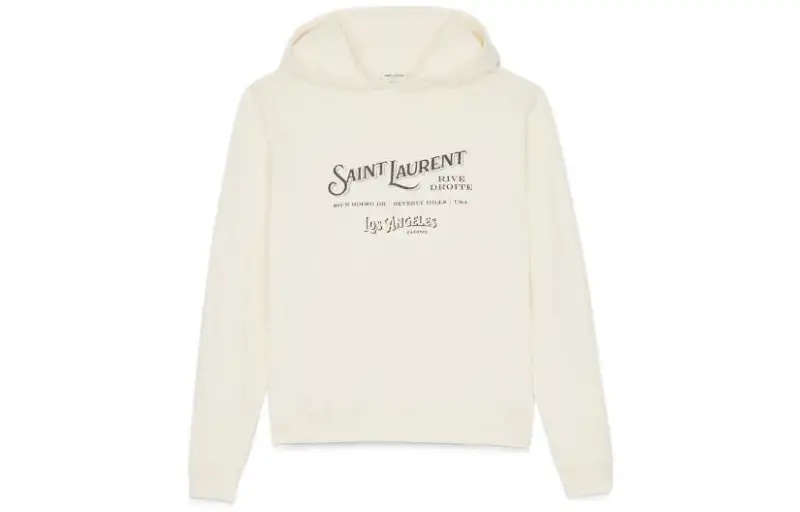 SAINT LAURENT Sweatshirt Unisex Milk White