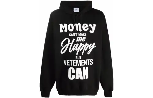 Vetements Slogan-Printed Hoodie