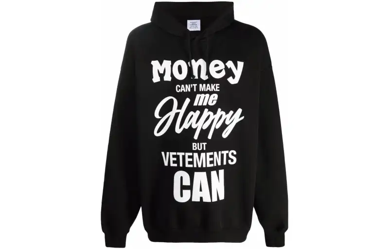 Vetements Slogan-Printed Hoodie